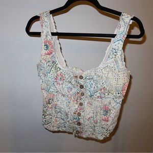 Cropped Anthropologie corset top